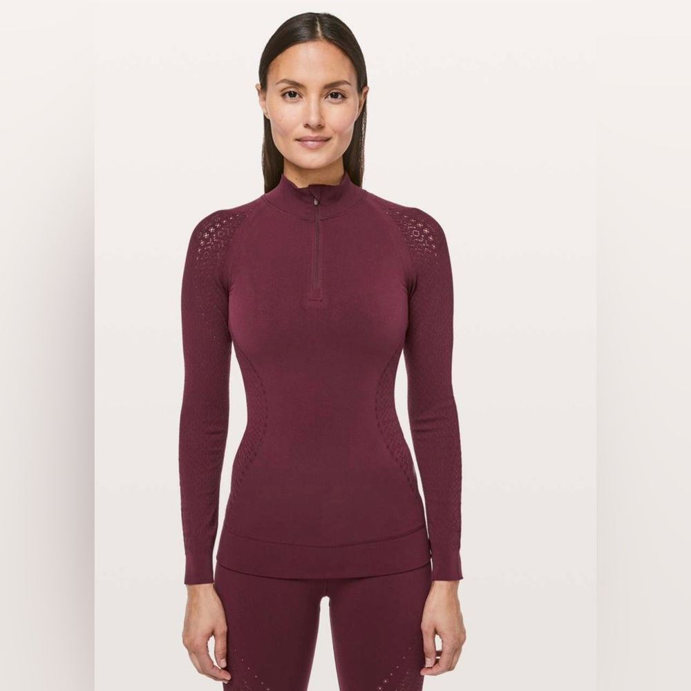 Lululemon Reveal 1/2 Zip Mindful Motion Long Sleeve - Picture 2 of 9